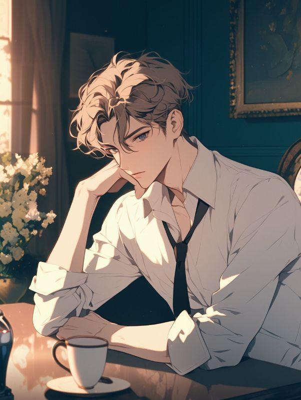 油画少年毁了我的古画作品